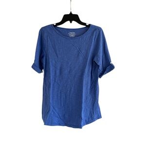 Chico's Blue Size Small Short Sleeve Top